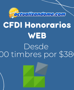 versión web CFDI Honorarios