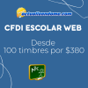 versión web CFDI Escolar