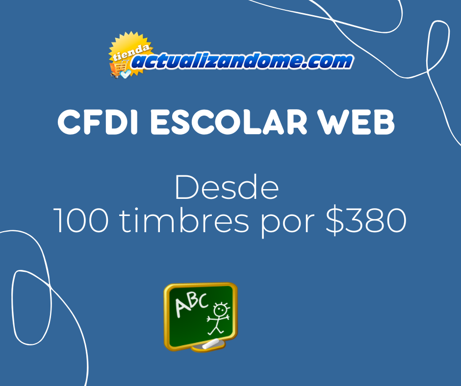versión web CFDI Escolar