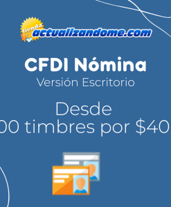 CFDI NÓMINAS Versión Escritorio (Versión. 4.0)