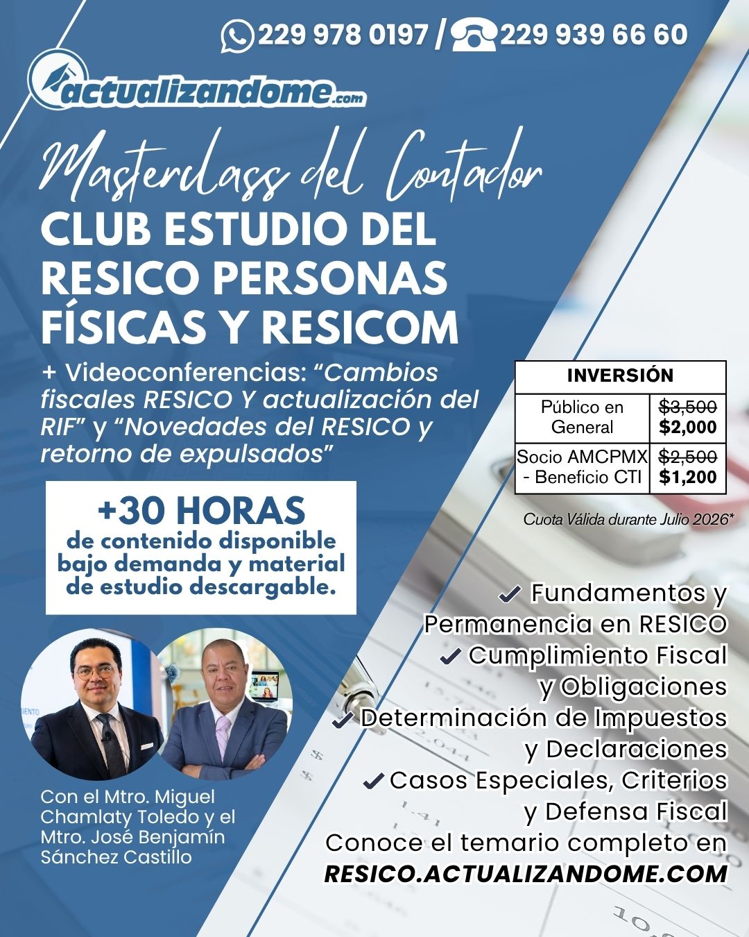 CLUB ESTUDIO DEL RESICO PERSONAS FÍSICAS Y RESICOM