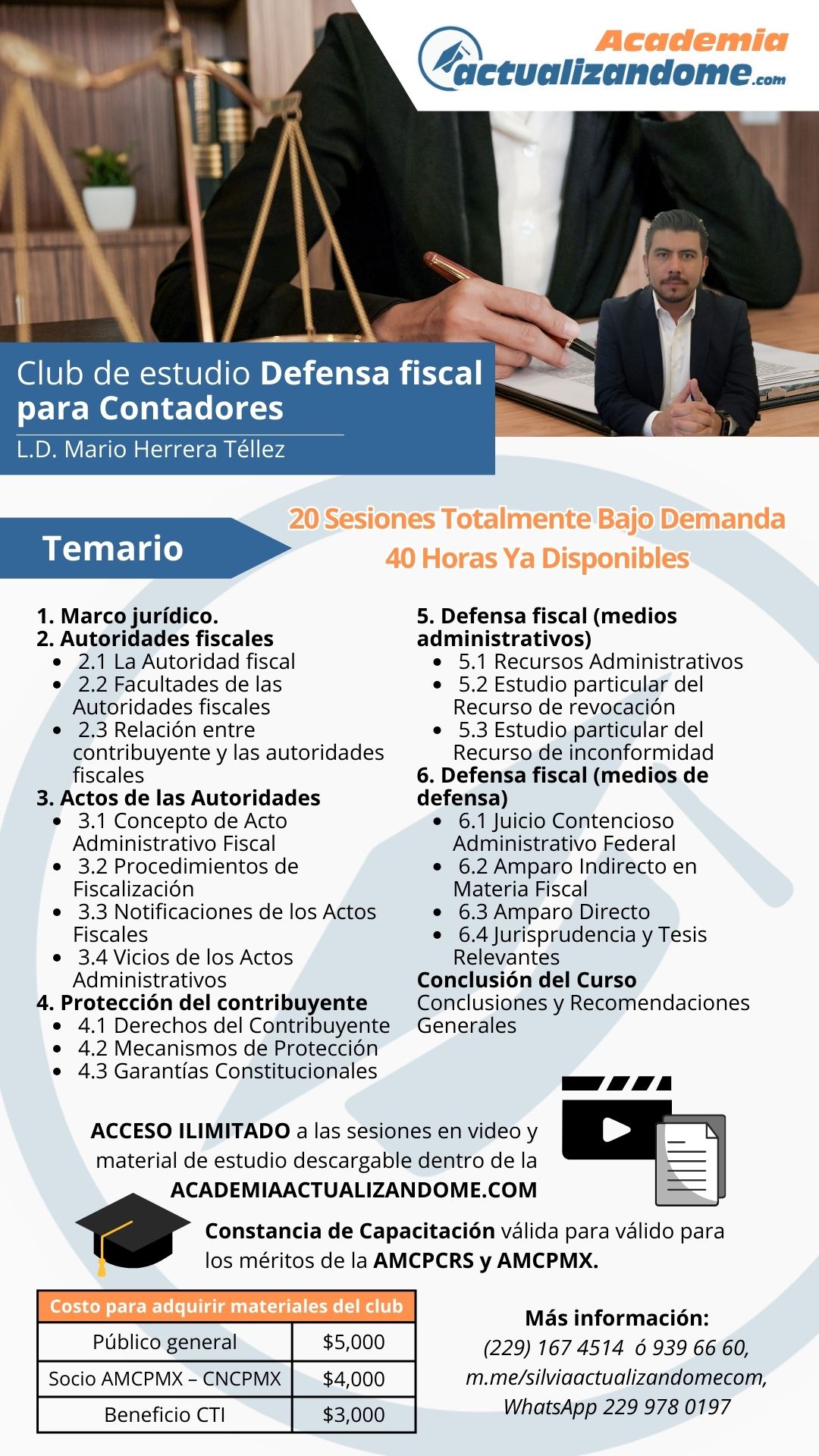 Club de estudio Defensa fiscal para Contadores
