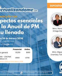 Aspectos esenciales de la Anual de PM y su llenado- Presencial y Online