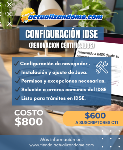 Configuración de Equipo para IDSE (Renovación de Certificado IMSS)
