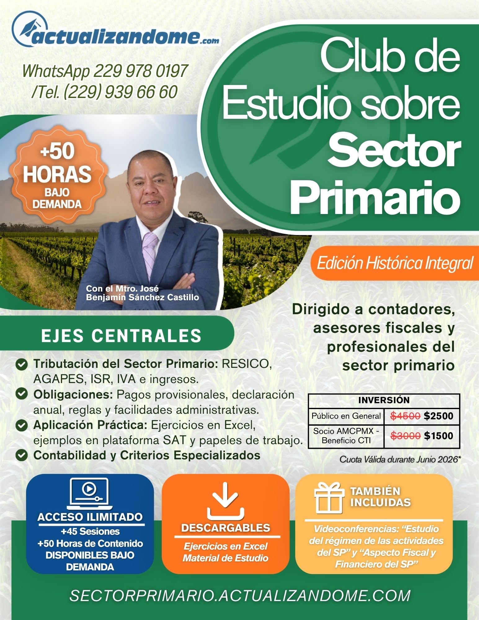 CLUB DE ESTUDIO SECTOR PRIMARIO Edición Histórica Integral