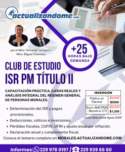 Club de estudio ISR Personas Morales Título II