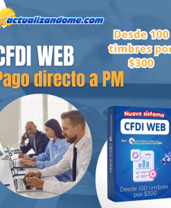 NUEVO CFDI VERSIÓN WEB Pago directo a PM