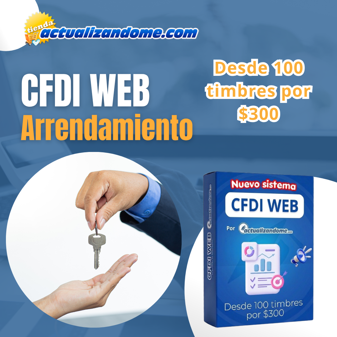NUEVO CFDI VERSIÓN WEB Arrendamiento